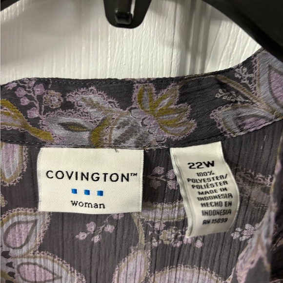 Covington blouse 22w FITS LIKE 18 - Picture 2 of 4